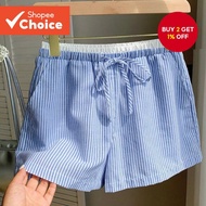 BR19-DEC24-D-2-Spliced Waistband Shorts-STB19BR096  BR19-DEC24-D-2-Seluar pendek dengan tali pinggan