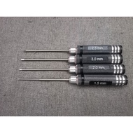 4pcs 1.5/2.0/2.5/3.0mm hex screw driver