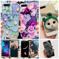 Huawei Y6 2018 / Y6 Prime 2018 Case ATU-L22 ATU-L42 New Fashion Flower Printed Soft Silicone Back Cover Phone Case