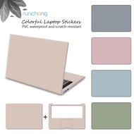 Solid Color Laptop Skin Morandi Grey Laptop Sticker 10-17 Inch PVC Waterproof Scratch Resistant Decal For Dell, Lenovo, Asus, Sony, Acer, Huawei Computer Decal Laptop Film