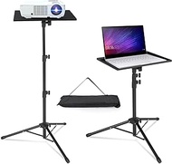 AkTop Pro Laptop Projector Tripod Stand, Universal Laptop Floor Stand Adjustable Tall 23 to 46 Inch, Foldable Computer DJ Equipment Holder Mount, Perfect for Stage or Studio with Portable Travel Bag