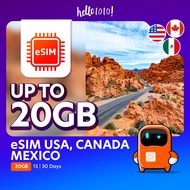 eSIM USA Canada Mexico (10GB/20GB)