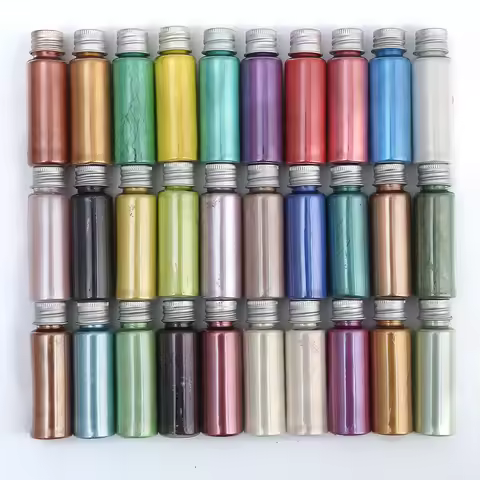 126colors Natural Mica for Soap Colorful Pearlescent Powder Pigment Mica Nail Glitter Pearl Powder e