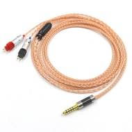 Balanced 2.5mm 4.4 6.5 XLR 16 Core Essence shrinks Copper Earphone Cable For Sennheiser HD580 HD600 