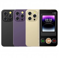 V-899 flip phone 2G dual screen flip button folding non intelligent student backup phone