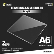 A6 2mm Acrylic Sheet Clear Acrylic Sheet Colored Acrylic/