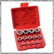 [yinahiut002.ph] 14Piece E-TORX Socket Set Premium Female Torx Socket Set External Torx Socket Set