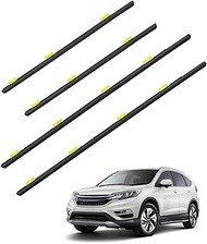 4 Pcs Weatherstrip Window Molding Trim Seal Belt Fit for Honda CRV CR-V 2002-2006 Replace 72410-SCA-