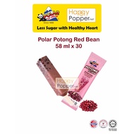 Happypopper Polar Ice Cream 58ml x 30 pcs Red Bean Flavour Potong Ice Cream Frozen Snack Aiskrim