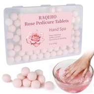 Manicure Spa Balls 8oz -Rose Soak Balls Moisturizing Tablets Cuticle Soften Bombas Efervescentes Par