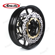 Arashi Front Wheel Rim Hub Full Floating Brake Disc Rotor Set For BMW S 1000 RR S1000R 2014-2018 / S