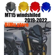 Motorcycle accessories mt15 Aluminum Sports WindScreen Windshield Deflector For  MT125 MT-125 2019-2