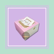 PETER RABBIT CAKE BOX PINK UK.16 CM X 16 CM X 10 CM (PACK CONTENTS 12 PCS) BOX container for BOX BOX