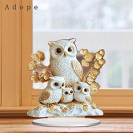 [Adepe] 2D Flat Owl Acrylic Sign Waterproof Desktop Ornament for Bedroom Office Desk