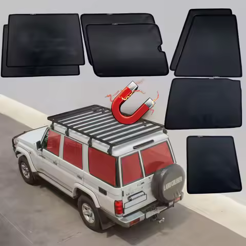 8pcs Magnetic Window Sun Shade UV Protection for Toyota Land Cruiser 76 J76 LC76 Accessories