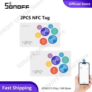 SONOFF 2 Miếng Dán Thẻ NFC 215 Chip 540 Byte Thẻ NFC Gia Đình Thông Minh Bấm Để Bật/Tắt Công Tắc Thô