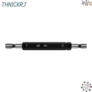 THNICKRJ Thread Plug Gauge, Black Steel Material Double Ends Thread Gauge, Durable 6H Tolerance M5x0