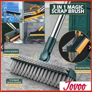 3 in 1 Brush Magic Broom Penyapu Lantai Floor Cleaning Brush Gap Scrub Brush Tile Kitchen Bathroom T