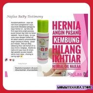 Minyak Herbal Najlaa Baby Skincare/Minyak Telon/Hernia Angin Pasang/Uluran/Urutan/Menangis Malam