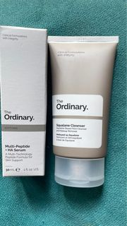 THE ORDINARY  多勝肽透明質酸精華 / 角鯊烯清潔 Squalane Cleanser The Ordinary Multi-Peptide + HA Serum  2026/10到期 