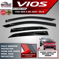 Visor for Toyota Vios Gen 1 2003 2004 2005 2006 2007 2008 2009 2010 2011 2012 2013 2014 2015 2016 20