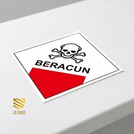 B3 WASTE SYMBOL STICKER - BUILDING