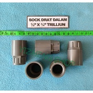 SOCK DRAT IN 1/2" X 3/4" TRILLION