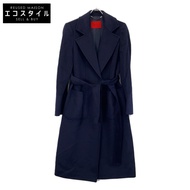 max& Co. 海軍藍 Runaway 羊毛大衣，42 碼