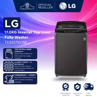 LG 17.0KG Inverter Top Load Fully Washer TV2517SV3B (Middle Black) | inverter washing machine automa