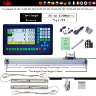2 3 Axis LCD DRO Sets Digital Readout Display Grating Optical Scale Ruler Grating Glass Linear Encod