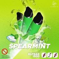 Elfbar 1500 SPEARMINT KIWI Disposable Pod Vape Sekali Pakai Elf Bar OFE