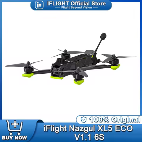 iFlight Nazgul XL5 ECO V1.1 Analog 6S Drone BNF with BLITZ 5.8G 1.6W VTX / BLITZ ATF435 E55S Stack f