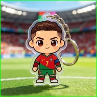 G2P Cristiano Ronaldo Acrylic Keychain Cartoon Football Player Pendant Durable Charm For Backpack & 