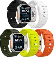 5Pack Ocean Band Compatible with Apple Watch Ultra 3/2/1 49mm,S11/S10 46mm,9/8/7 45mm,SE3/SE2/SE/6/5