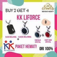 Miliki Promo! Buy 2 Get 4 Kalung Kk Liforce Black + Classic / Ori 100%