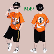 18KG -50KG Set Bộ Mã M49 cho Bé Trai chất Liệu cotton co giãn 4 chiều mềm mịn thoáng mát thấm hút mồ
