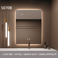 Bathroom Mirror Luminous Mirror Bluetooth Time Smart Mirror Backlit Mirror Toilet Lighting Mirror Be