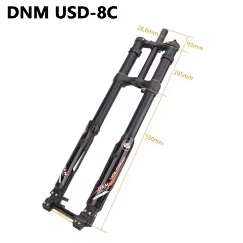 DNM USD-8C Downhill Mountain Electric Bicycle Hydraulic Suspension Front Fork 203mm 20mm Burner Rcp2
