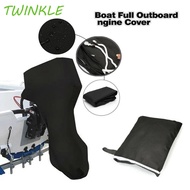 TWINKLE1 Boat Outboard Motor Cover, 420D Oxford Fabric Zipper Full Boat Motor Cover, Draggable Engin