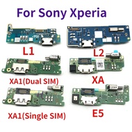 USB Charger For Sony Xperia E5 L1 L2 M5 XA XA1 XA2 Ultra Dock Connector Micro Charging Port Flex Cable Microphone Board