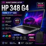 HP 348 G4 i7 7th Gen Laptop Murah | 8GB/16GB RAM SSD NVMe 256GB/512GB | Windows 11 + MS Office | Lap