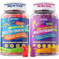 NEVISS 52in1 Methylated Multi untuk Wanita dengan Zat Besi Omega3 B6 B9 B12 untuk Siang Hari |   Mag