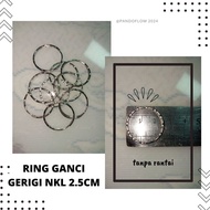 GANTUNGAN 2cm UK chainless serrated key chain Ring