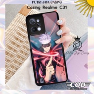 Realme C31 AnimeGojo2 Latest C31 Casing Hardcase Softcase Glossy kesing PutriJayaCase