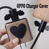 OPPO Charger Cover Protector Grey Transparent Series Cute Cartoon With Cord Cable Protector For OPPO 18W 33W 65W 80W [cchoice]