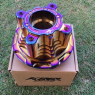 KINGDRAG KING DRAG Y15ZR LC5S LC135 4S Y125Z 4 LOBANG HUB SPROCKET HUB CNC ALLOY HUP SPOKET Y15Z Y15 135LC 5S 125