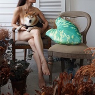 BOTANIST 雙絨面舒適超彈抱枕 迷彩竹芋