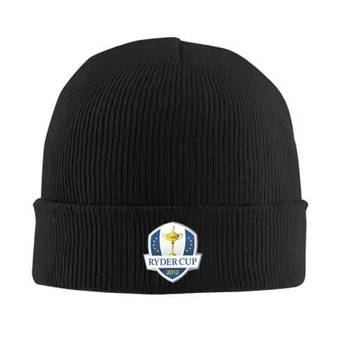 Ryder Cup 2012 Beanie Hats Skullies Beanies Men Women Street Elastic Caps Spring Gym Graphic Bonnet
