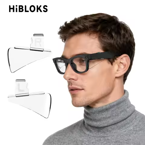 HIBLOKS Clear Side Shields For Ray-Ban Meta Wayfarer/Skyler/Headliner (Gen1/2) & Oakley Meta HSTN Sm