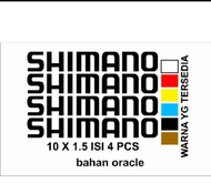 Cutting sticker Sepeda Shimano Stiker Pancing Stiker Sepeda